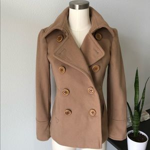 J Crew Wool Peacoat Camel
